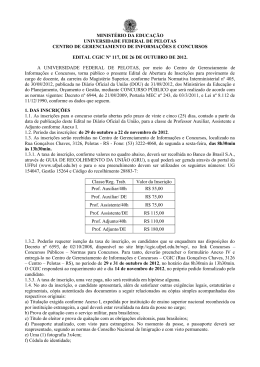 minist&eacute;rio da educa&ccedil;&atilde;o universidade federal de pelotas centro de