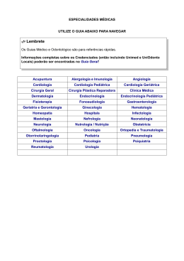 Especialidades Médicas