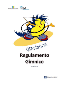 Regulamento Gímnico 2014/15 - Secretaria Regional Educação