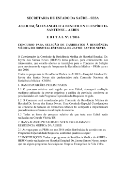 HEJSN - Hospital Estadual Dr. Jayme Dos Santos Neves