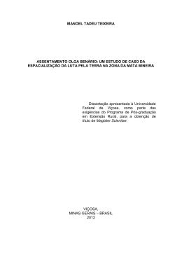 Arquivo em PDF - Dados e textos sobre a Luta pela Terra e a