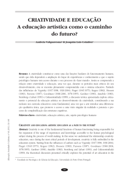 A educa&ccedil;&atilde;o art&iacute;stica como o caminho do futuro?