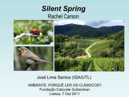 Silent Spring Rachel Carson - Fundação Calouste Gulbenkian