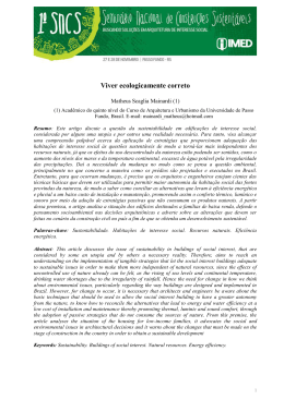 Viver ecologicamente correto