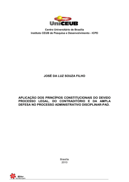 jos&eacute; da luz souza filho aplica&ccedil;&atilde;o dos princ&iacute;pios
