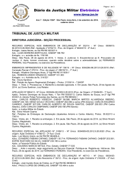 Di&aacute;rio da Justi&ccedil;a Militar Eletr&ocirc;nico