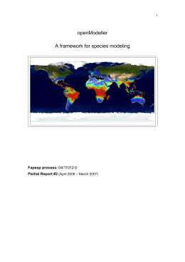 Ano 2 - openModeller - Centro de Refer&ecirc;ncia em Informa&ccedil;&atilde;o