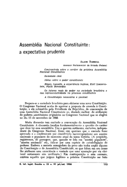 Assembléia Nacional Constituinte: - Biblioteca Digital do Senado