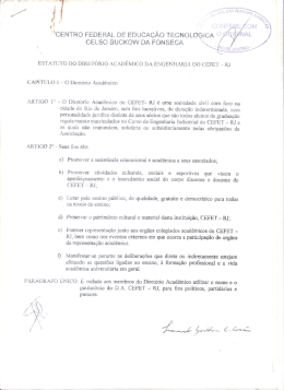 Estatuto - Cefet-RJ