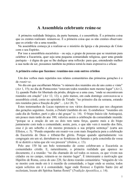 A Assembleia Celebrante Reune