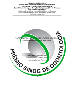 A import&acirc;ncia da participa&ccedil;&atilde;o do Cirurgi&atilde;o-dentista na