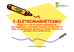 Aula 4 Eletromagnetismo NOVO **2009-2 - Wiki do IF-SC