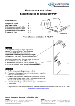 Especificação bobina de PDV autocopy
