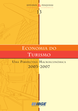 Estudo Economia do Turismo &ndash; Uma Perspectiva