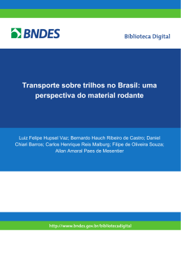 Transporte sobre trilhos no Brasil: uma perspectiva do