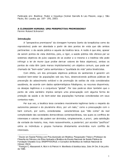 a clonagem humana: uma perspectiva promissora