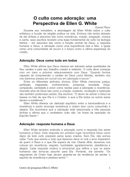 O culto como adoração: uma Perspectiva de Ellen G. White