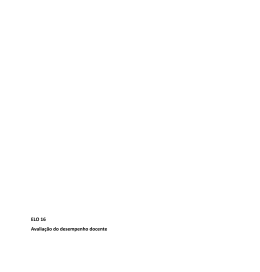 ELO 16 Avalia&ccedil;&atilde;o do desempenho docente