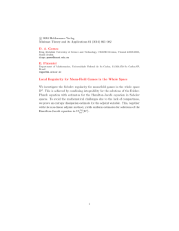 cс 2015 Heldermann Verlag Minimax Theory and its Applications 01