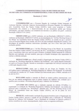 Resolu&ccedil;&atilde;o N&ordm; 002 - GT AdHoc