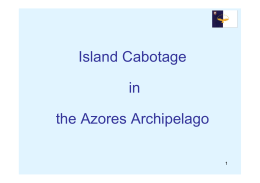 Island Cabotage in the Azores Archipelago