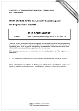 9718 PORTUGUESE