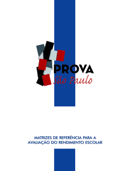 Matrizes de Refer&ecirc;ncia para a Avalia&ccedil;&atilde;o do Rendimento Escolar