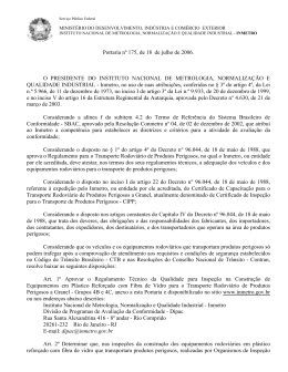 Portaria n.&ordm; 175 de 18/07/2006
