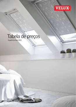 Tabela de pre&ccedil;os