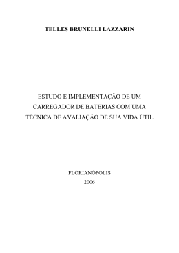 estudo e implementa&ccedil;&atilde;o de um carregador de baterias