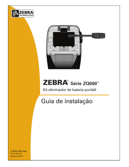 Guia de instalação - Zebra Technologies Corporation