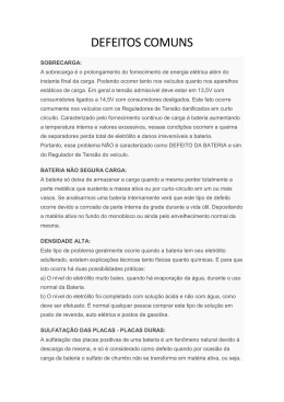 DEFEITOS COMUNS