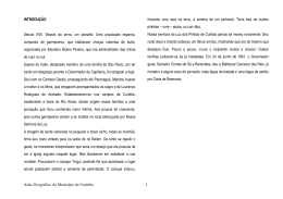 INTRODU&Ccedil;&Atilde;O S&eacute;culo XVII. Depois da serra, um