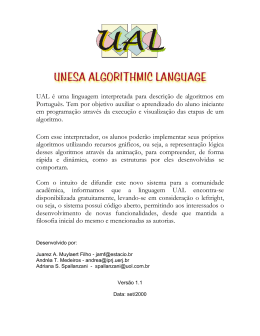 UAL é uma linguagem interpretada para descrição