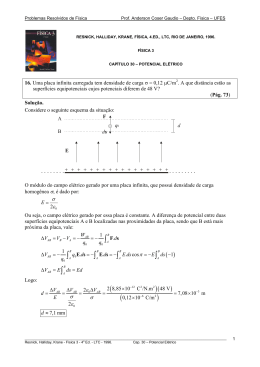 Problemas Resolvidos de F&iacute;sica