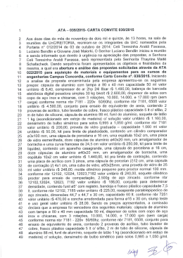 ".ATA &mdash; 03512015- CARTA CONVITE 030/2015 Aos doze dias do