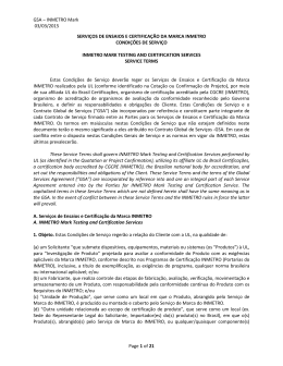 GSA &ndash; INMETRO Mark 03/03/2015 Page 1 of 21