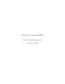 Manual do Usuário do HIPO