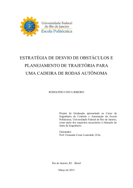 estrat&eacute;gia de desvio de obst&aacute;culos e planejamento de trajet&oacute;ria