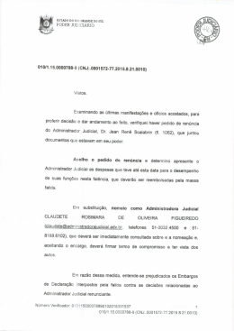 Decisão de nomeação - Figueiredo, Oliveira & Fabris