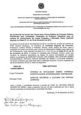 09.12.2013 Turno Vespertino  - Campus Buriticupu