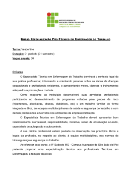 Turno: Vespertino Dura&ccedil;&atilde;o: 01 per&iacute;odo (01