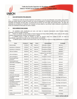 edital do vestibular