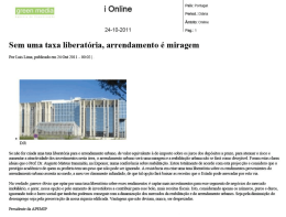 Sem uma taxa liberatoria, arrendamento e miragem