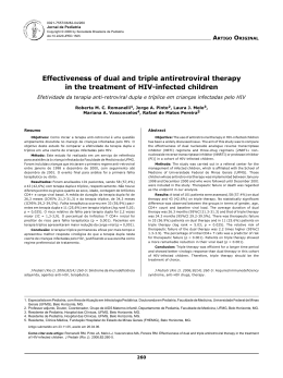Effectiveness of dual and triple antiretroviral therapy in the treatment