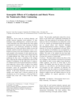 Synergistic Effects of Cryolipolysis and Shock Waves