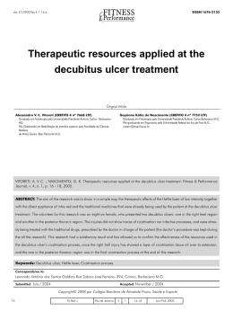 Therapeutic resources applied at the decubitus ulcer treatment