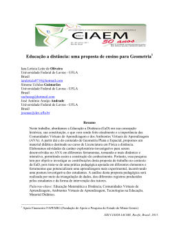 Educa&ccedil;&atilde;o a dist&acirc;ncia: uma proposta de ensino para