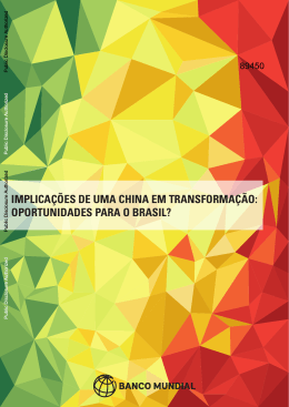 Implica&ccedil;&otilde;es de uma China em Transforma&ccedil;&atilde;o