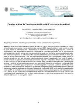 Estudo e an&aacute;lise da Transforma&ccedil;&atilde;o B&uuml;rsa-Wolf com